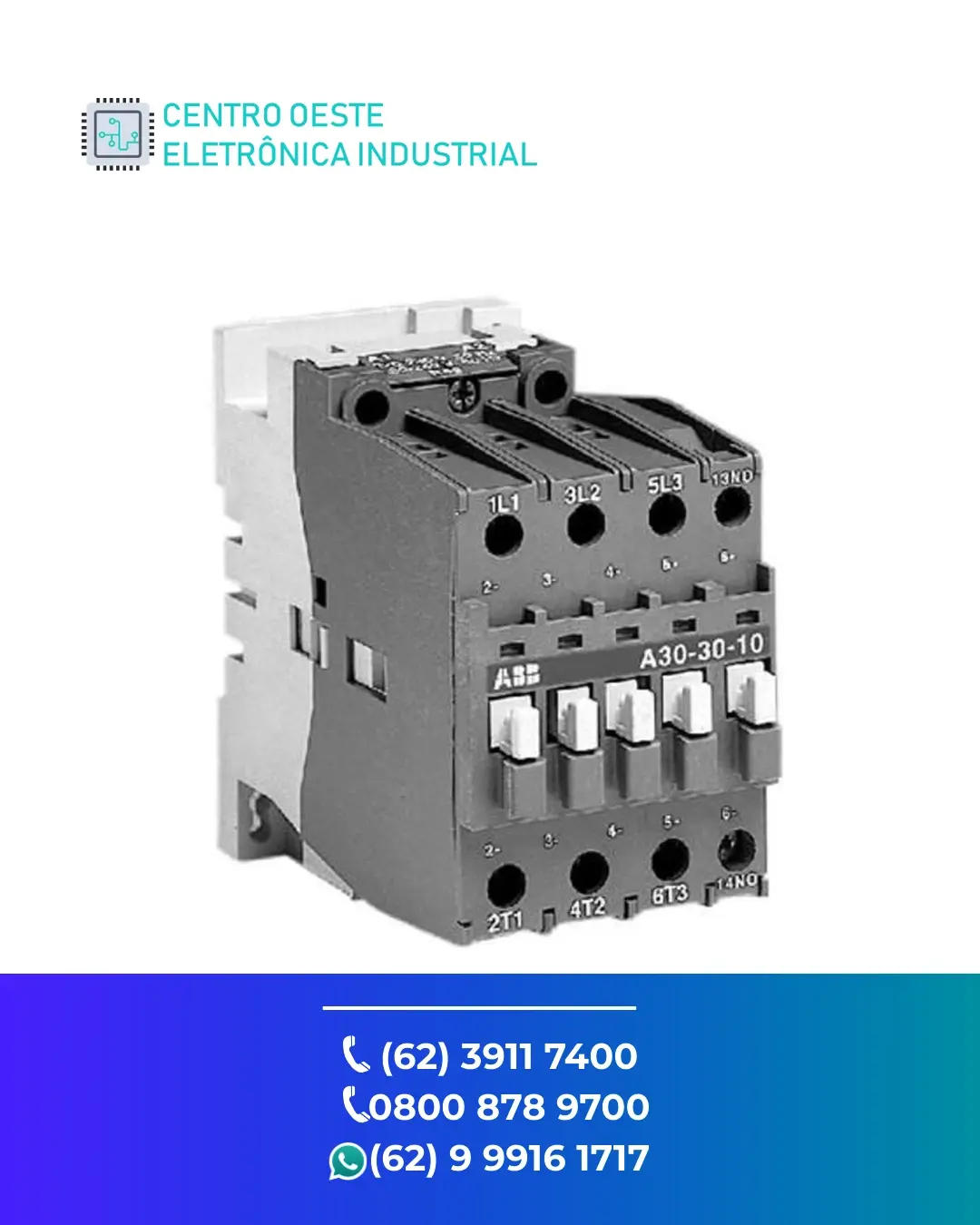 CONSERTO DE CONTATOR ABB A30 GOIANIA