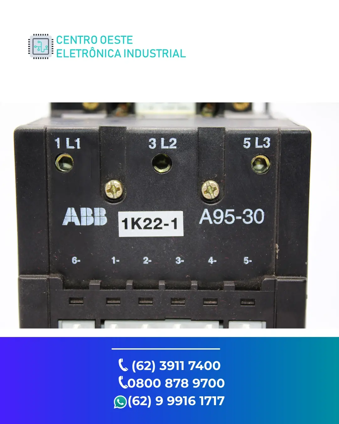 CONSERTO DE CONTATOR ABB A95 BRASIL