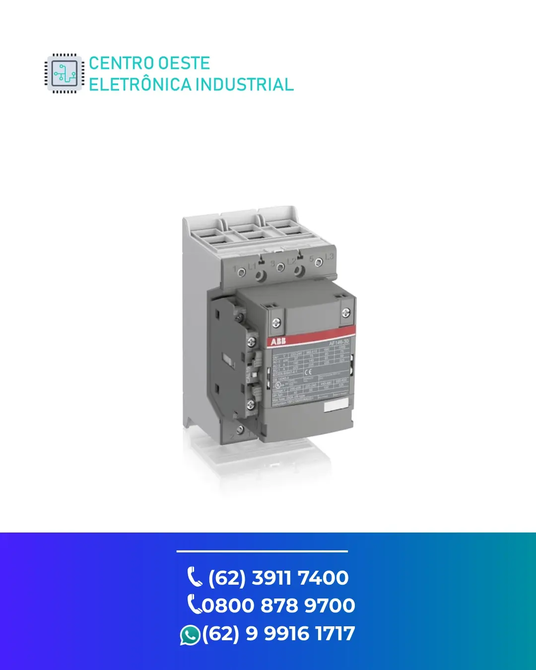 CONSERTO DE CONTATOR ABB AF146 GOIANIA