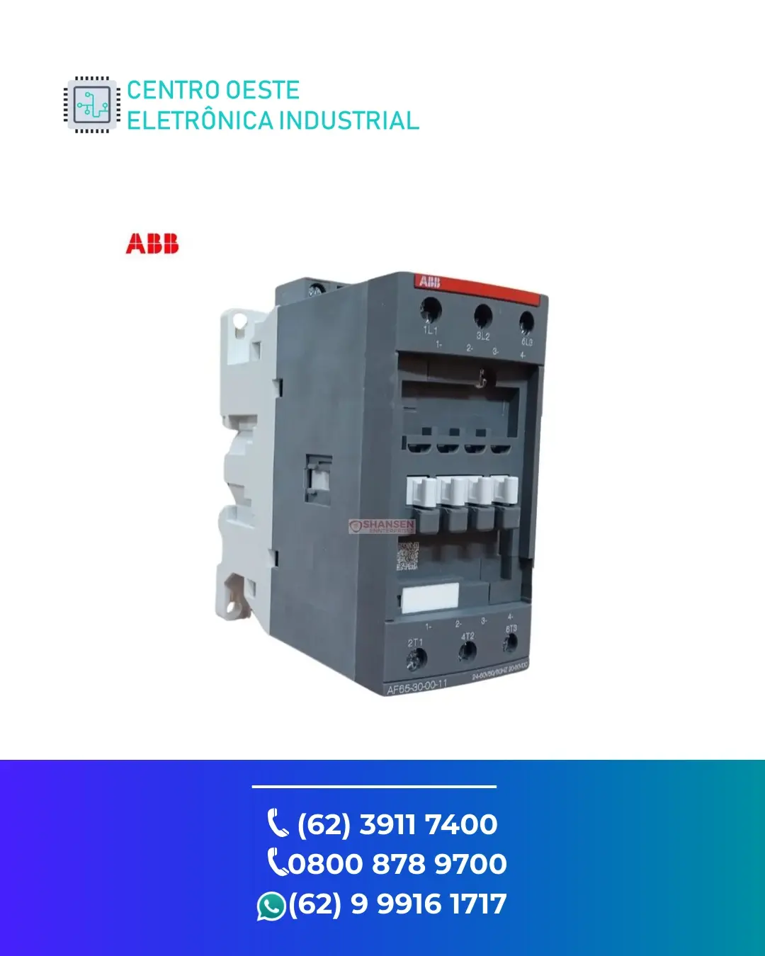 CONSERTO DE CONTATOR ABB AF65 BRASIL