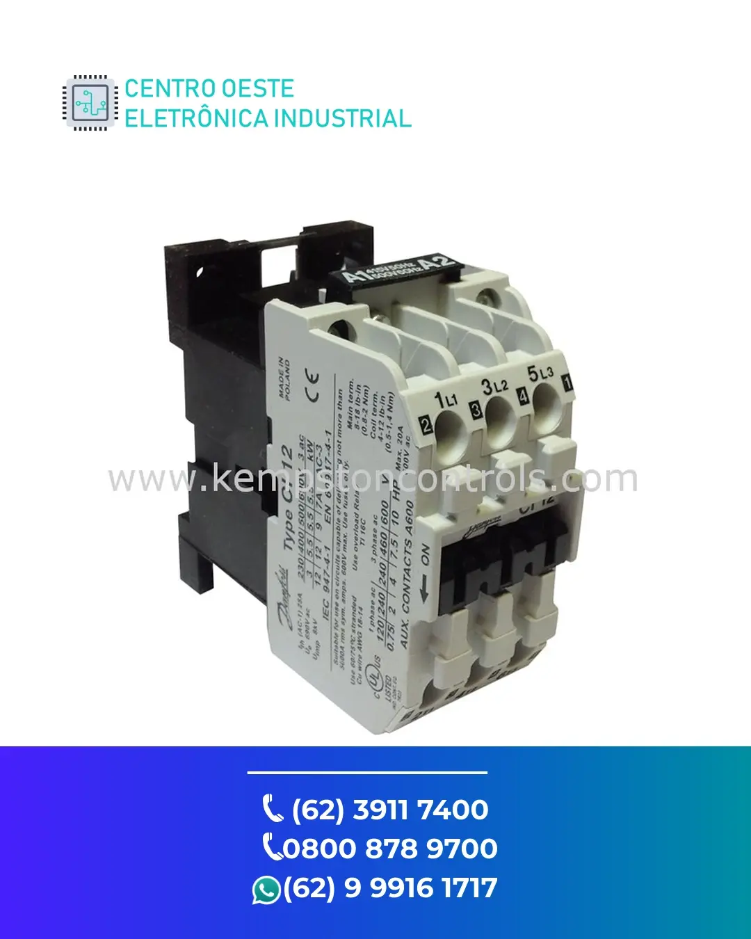 CONSERTO DE CONTATOR DANFOSS CI12 GOIANIA