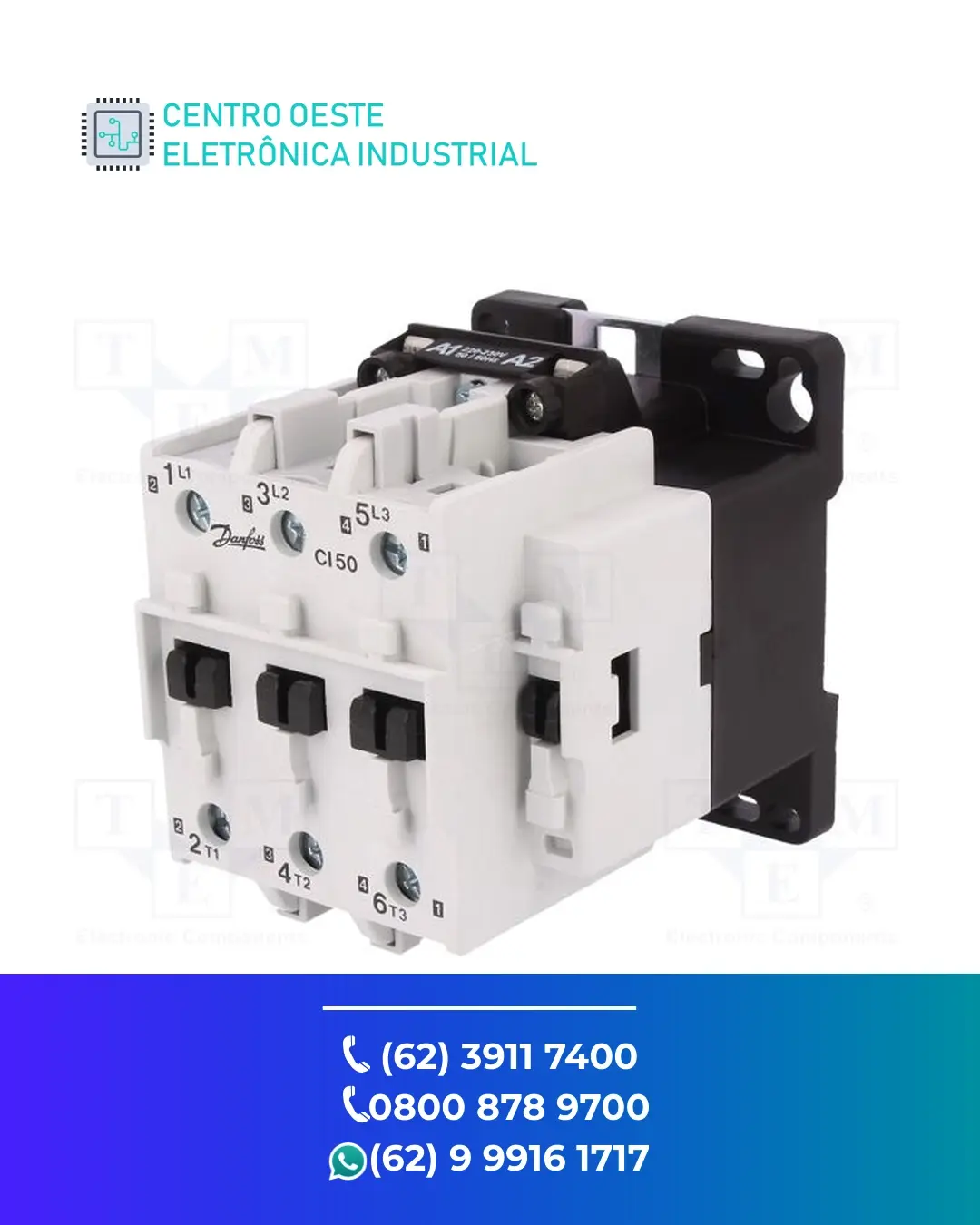 CONSERTO DE CONTATOR DANFOSS CI50 GOIÁS