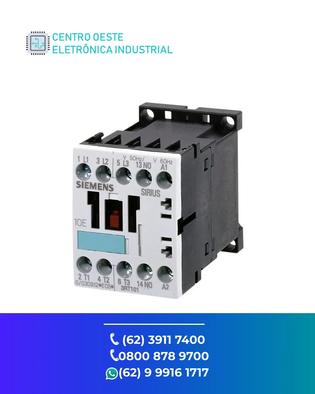 CONSERTO DE CONTATOR SIEMENS 3RT10 GOIÁS