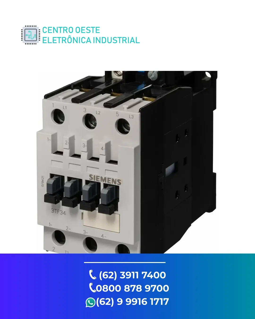CONSERTO DE CONTATOR SIEMENS 3TF GOIANIA