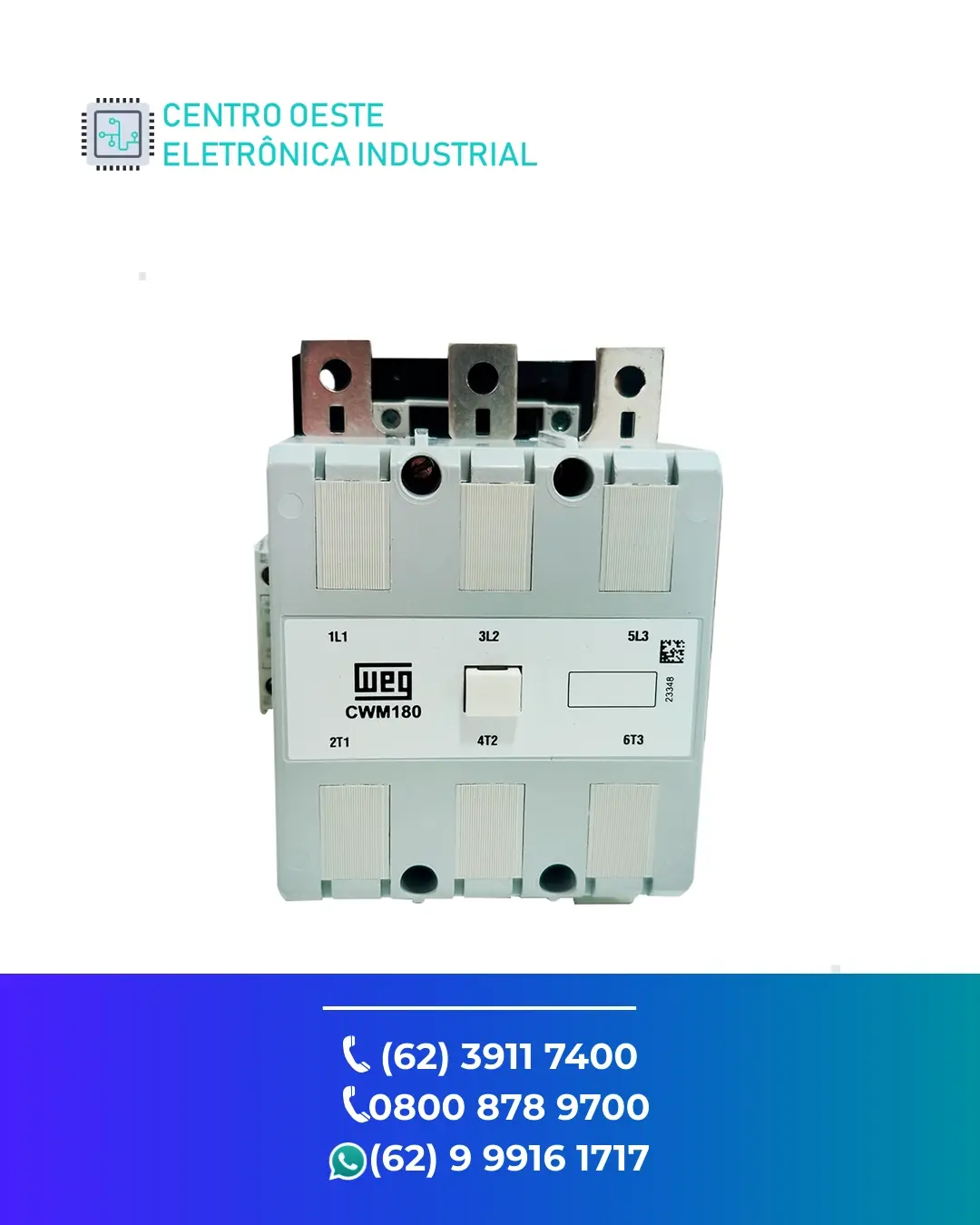CONSERTO DE CONTATOR WEG CWM180 GOIÁS