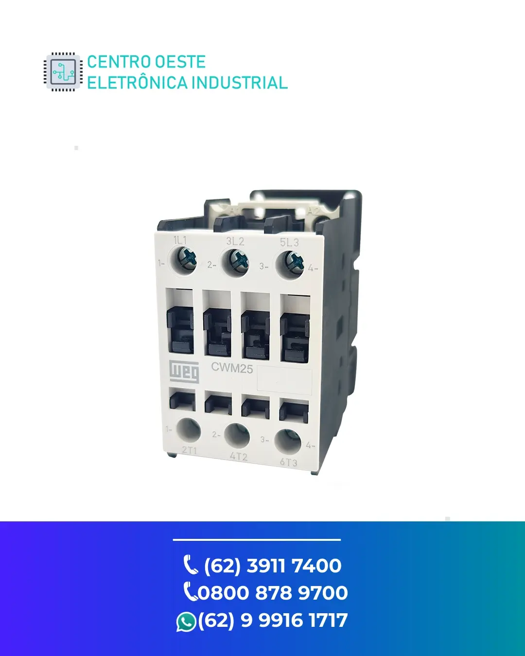 CONSERTO DE CONTATOR WEG CWM225 GOIANIA