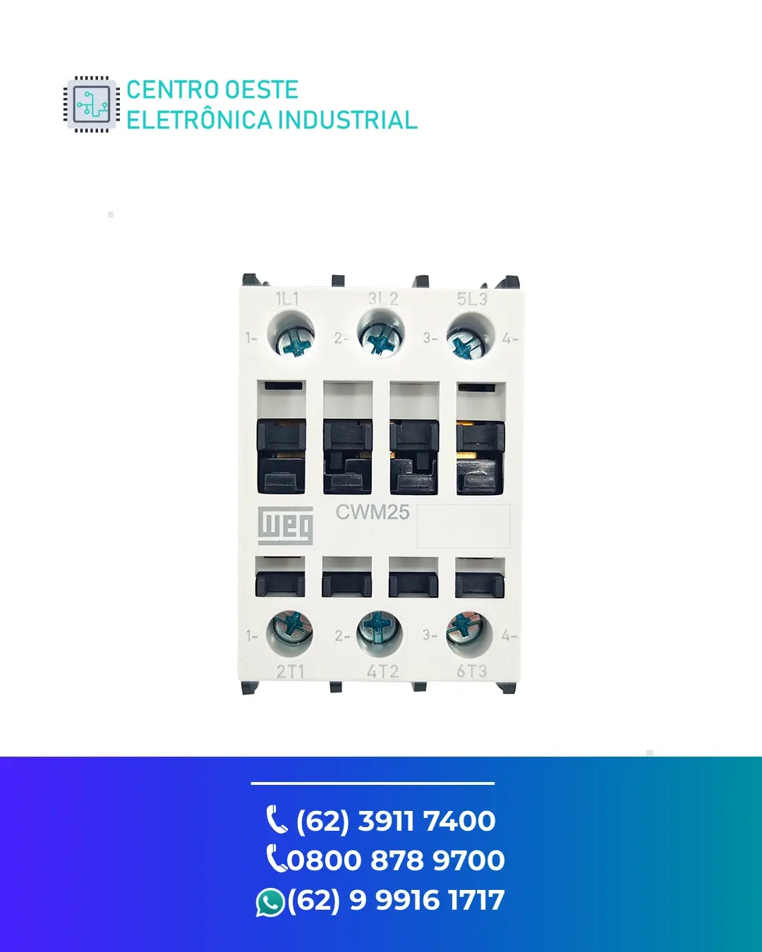CONSERTO DE CONTATOR WEG CWM25 BRASIL