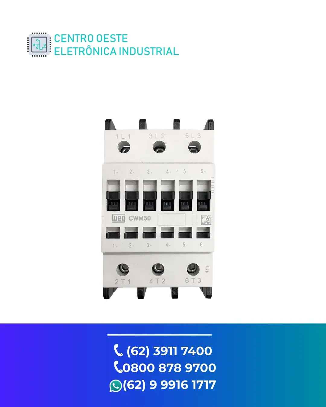 CONSERTO DE CONTATOR WEG CWM50 GOIANIA
