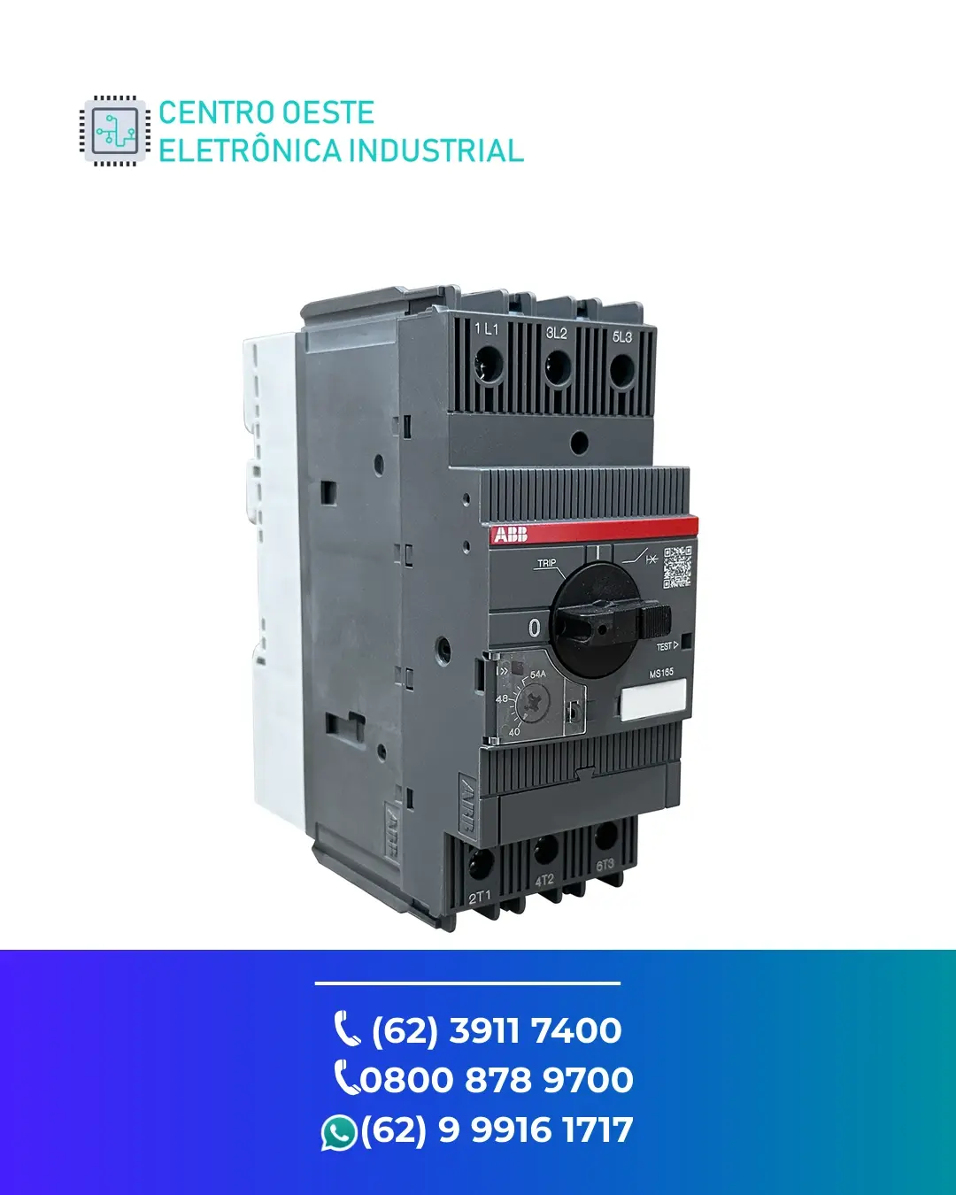CONSERTO DE DISJUNTOR MOTOR ABB MS165 GOIANIA