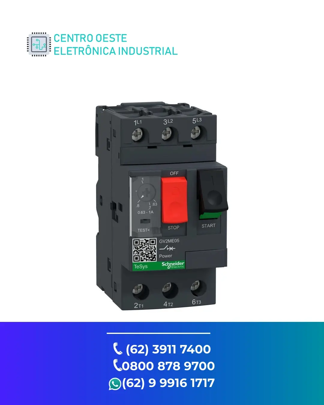 CONSERTO DE DISJUNTOR MOTOR SCHNEIDER GV2ME GOIANIA