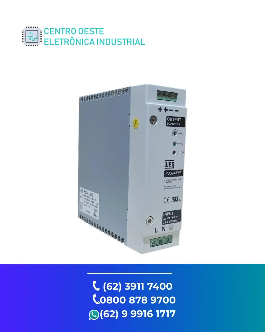 CONSERTO DE FONTE DANFOSS 24VDC BRASIL