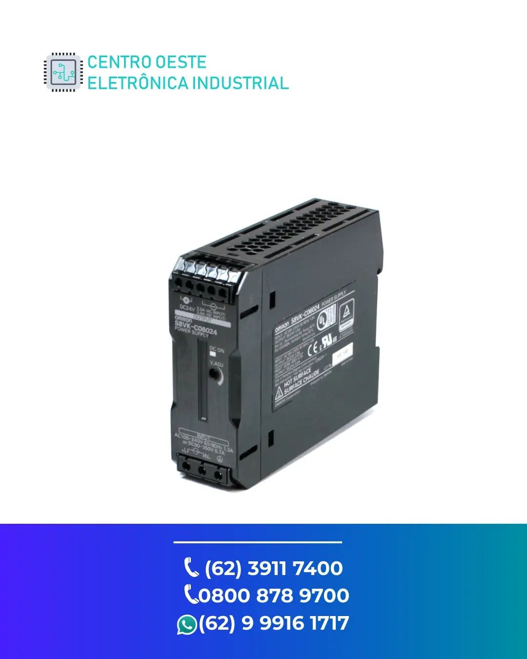 CONSERTO DE FONTE OMRON S8VK GOIÁS