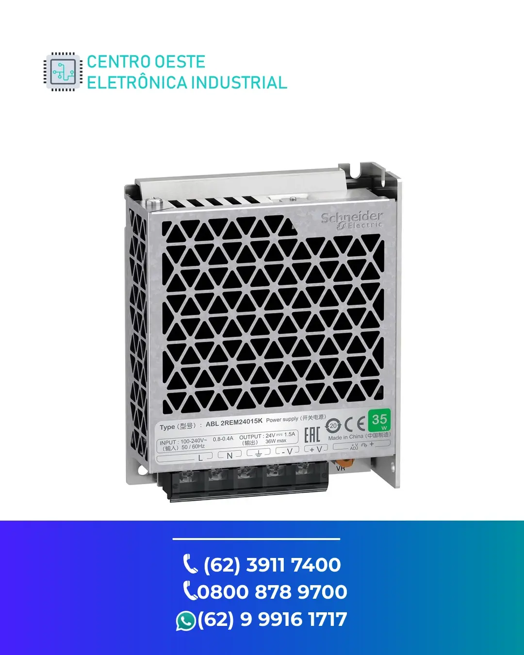 CONSERTO DE FONTE SCHNEIDER ABL2 BRASIL