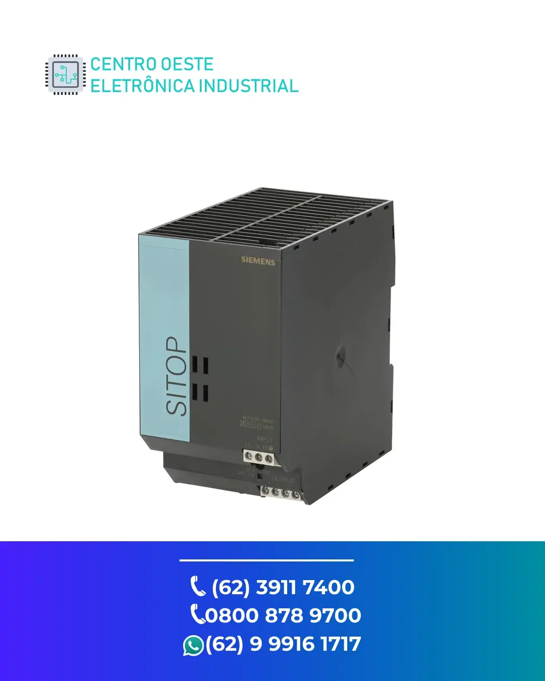 CONSERTO DE FONTE SIEMENS SITOP SMART GOIANIA