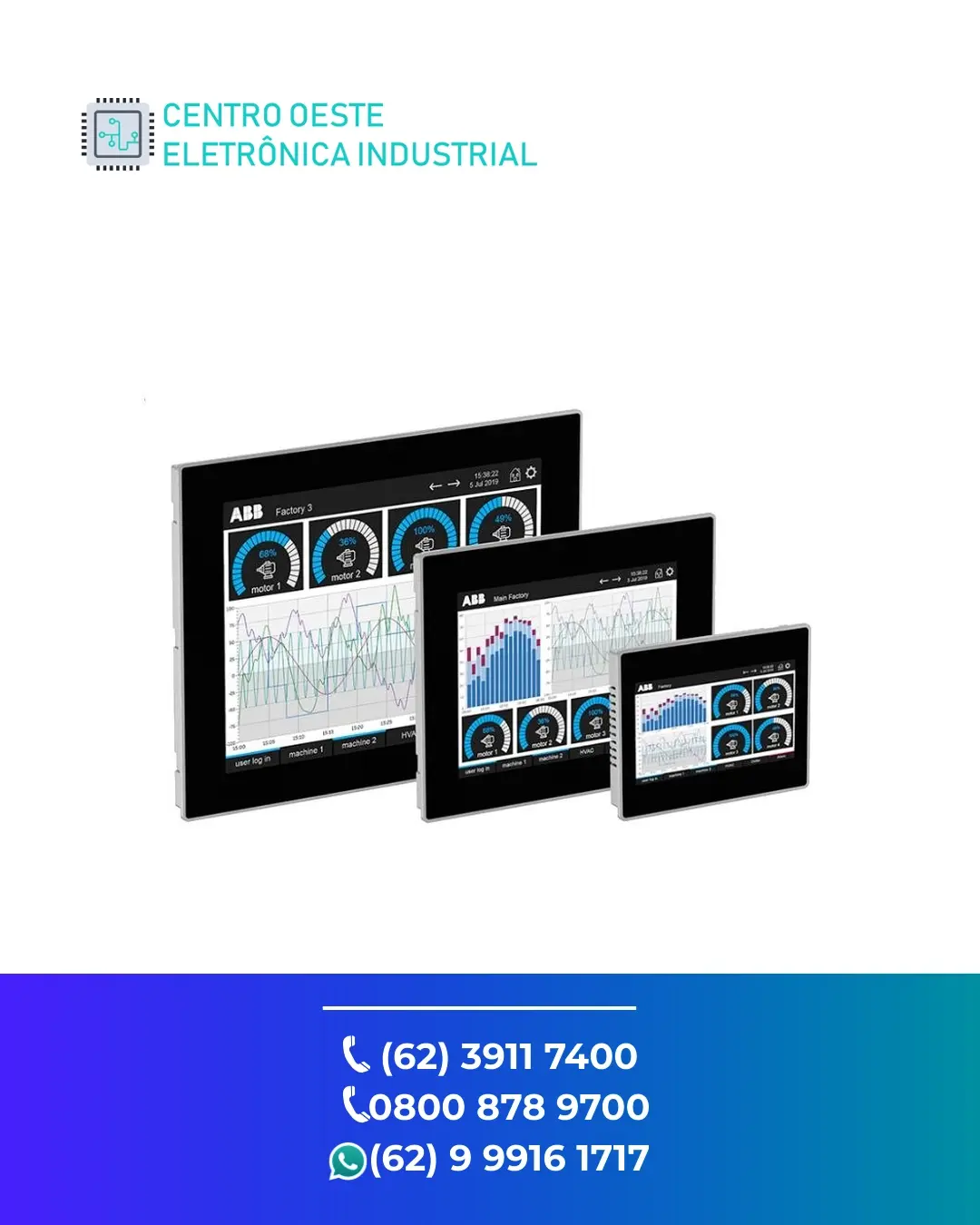 CONSERTO DE IHM ABB CP600 BRASIL