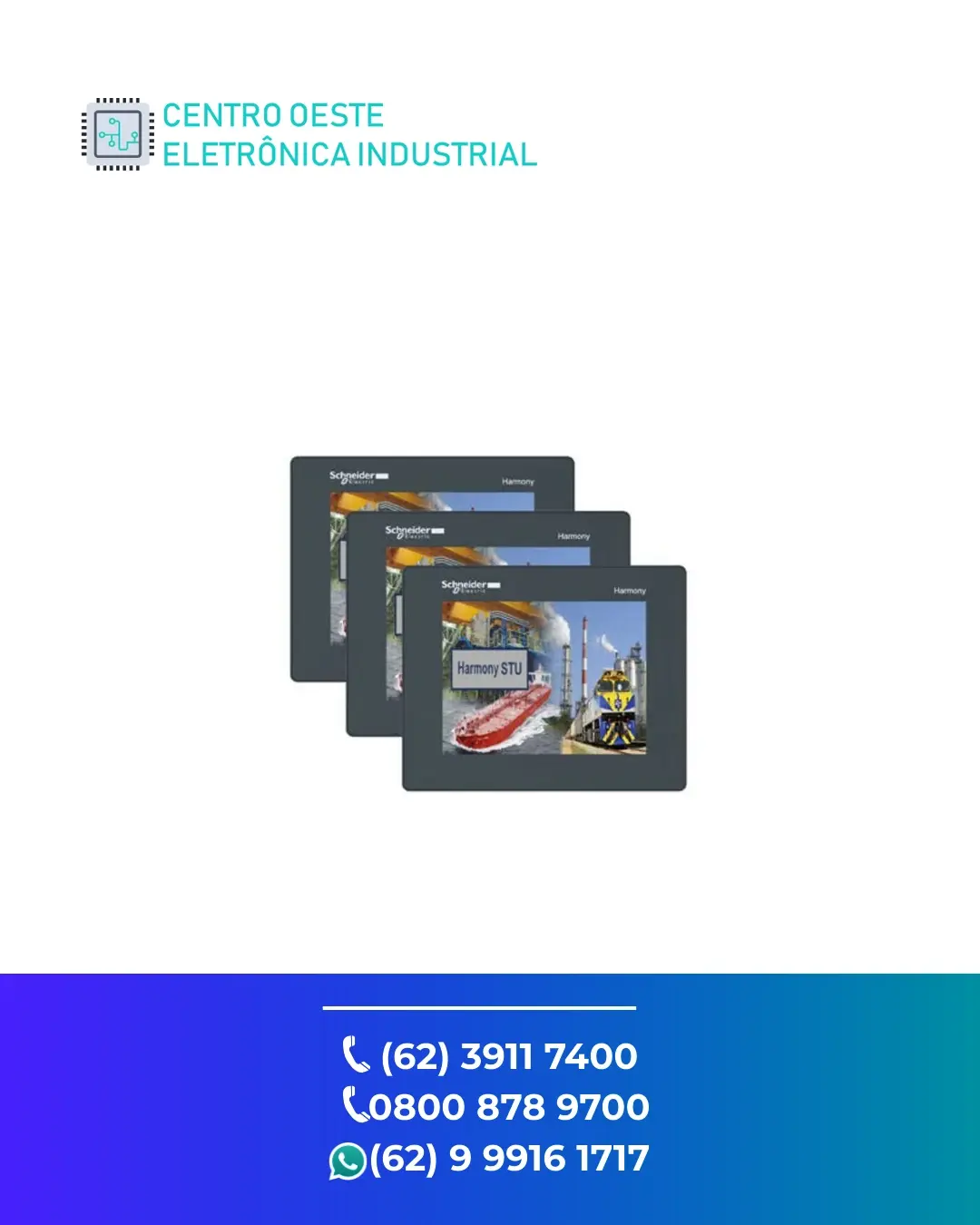 CONSERTO DE IHM SCHNEIDER HARMONY STO GOIANIA