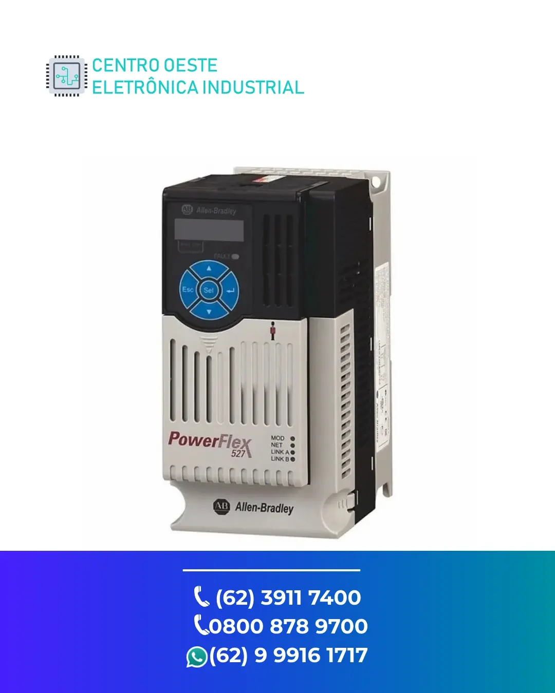 CONSERTO DE INVERSOR ALLEN BRADLEY POWERFLEX 527 BRASIL