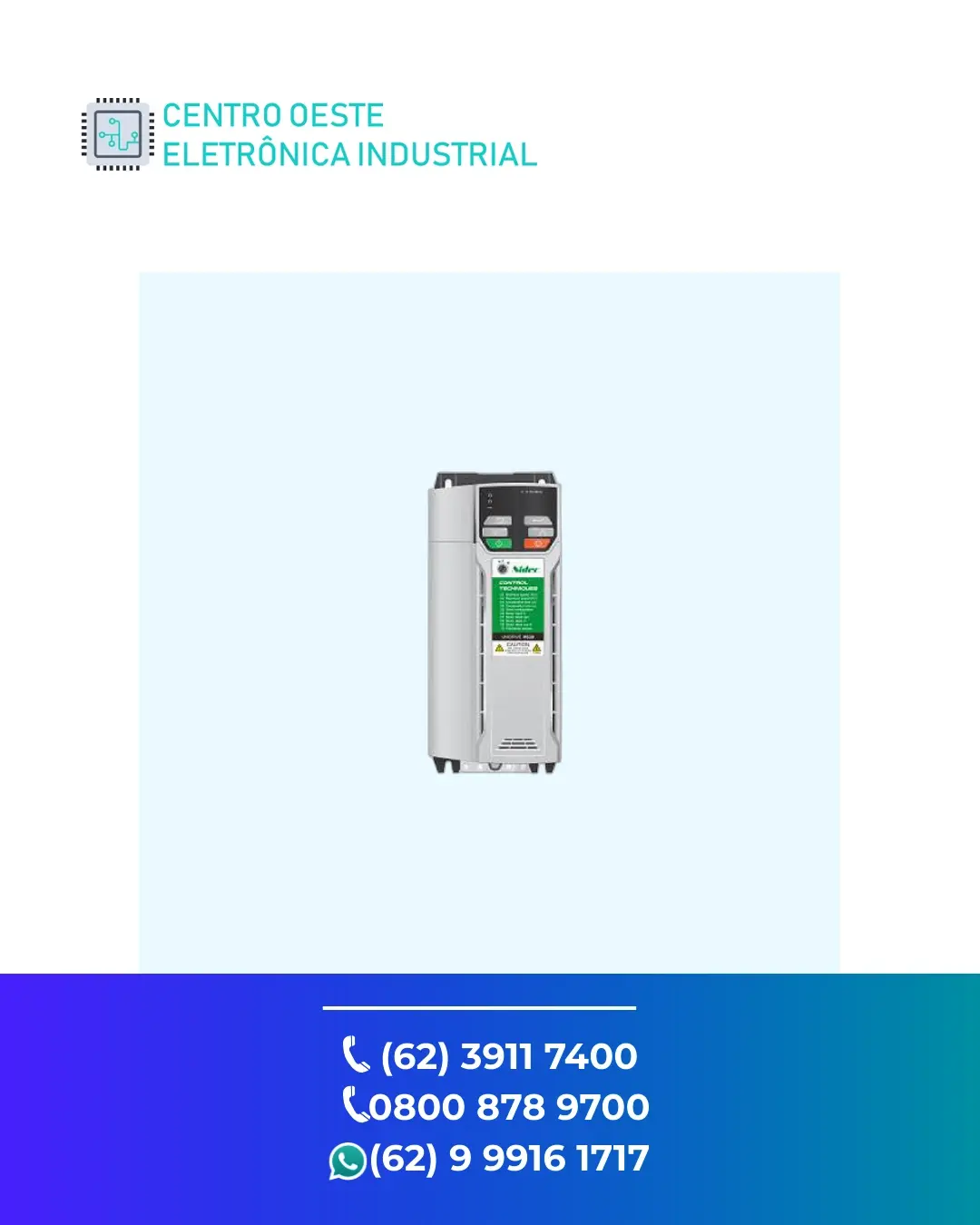 CONSERTO DE INVERSOR CONTROL TECHNIQUES UNIDRIVE HS30 BRASIL
