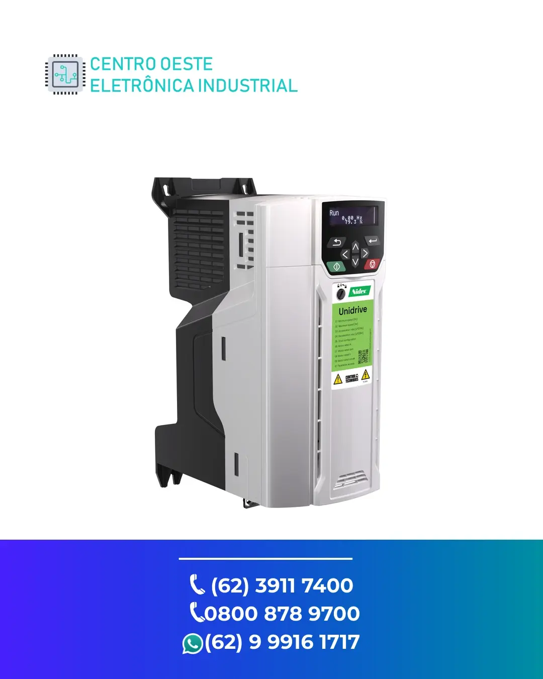 CONSERTO DE INVERSOR CONTROL TECHNIQUES UNIDRIVE M400 GOIANIA