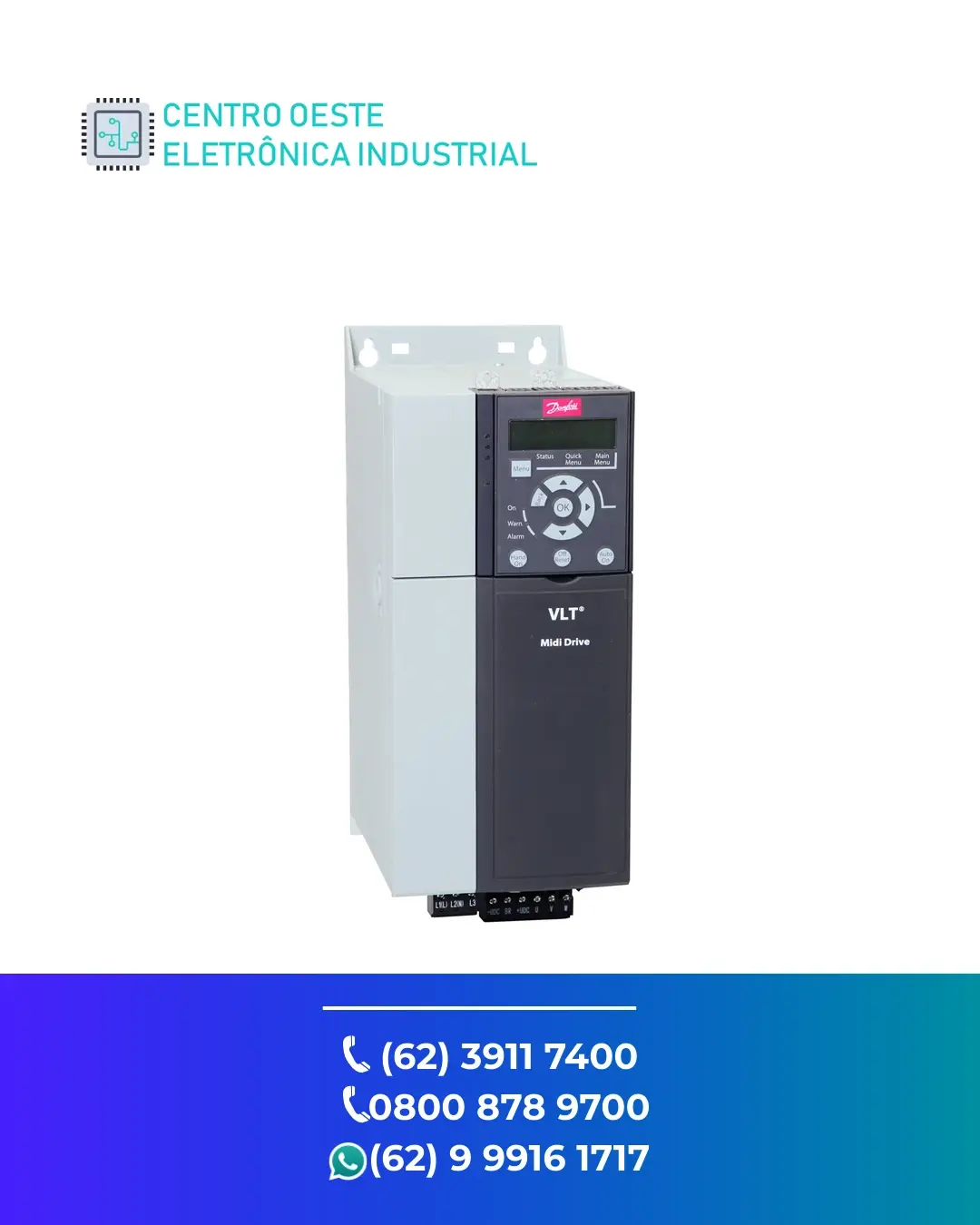 CONSERTO DE INVERSOR DANFOSS VLT MICRODRIVE FC280 BRASIL