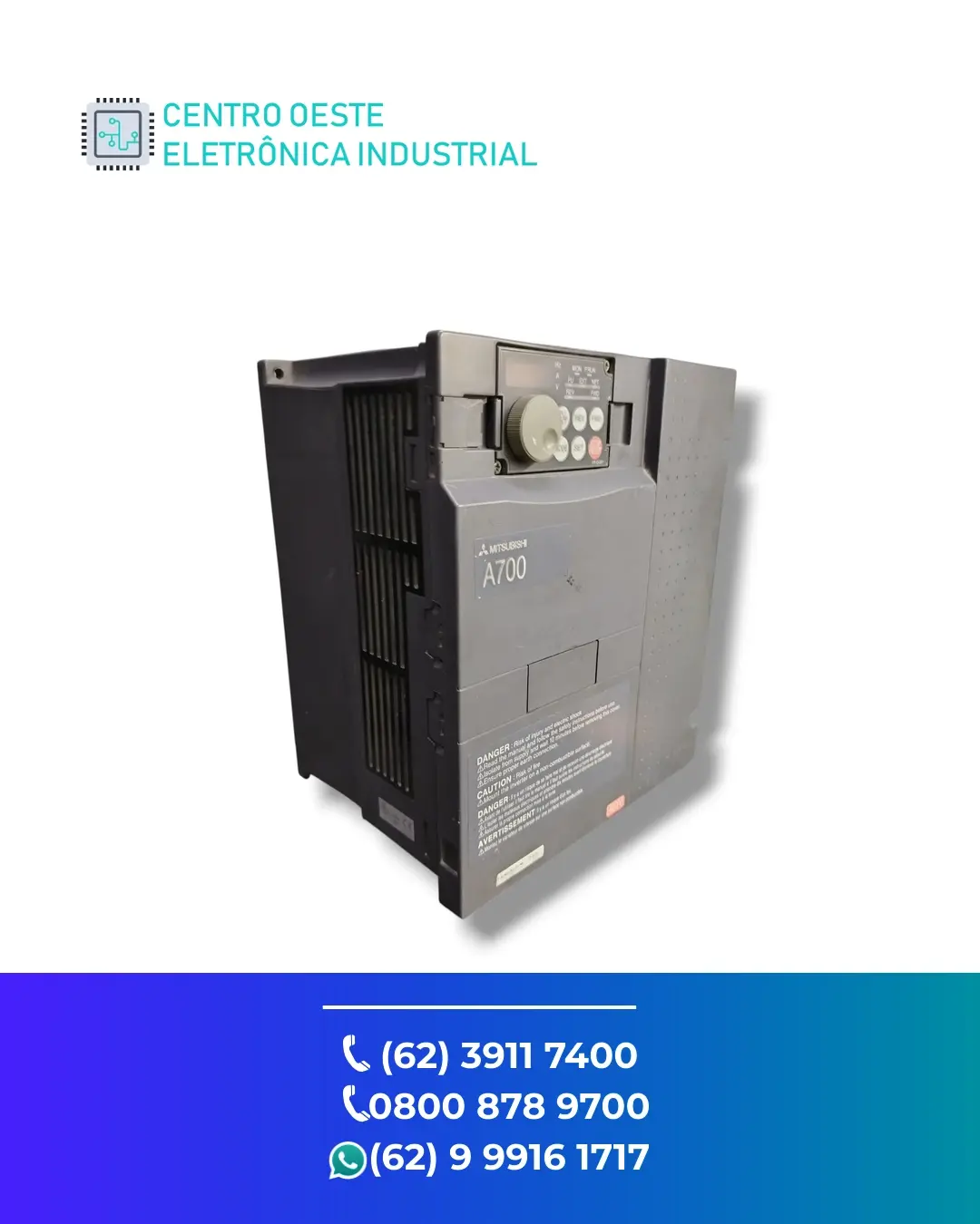 CONSERTO DE INVERSOR MITSUBISHI FR A740 BRASIL