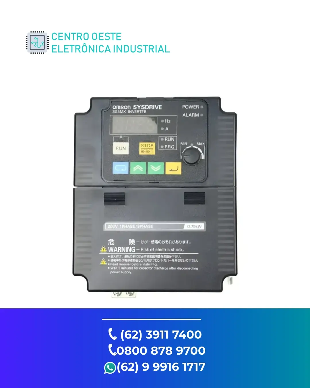 CONSERTO DE INVERSOR OMRON MX2 BRASIL
