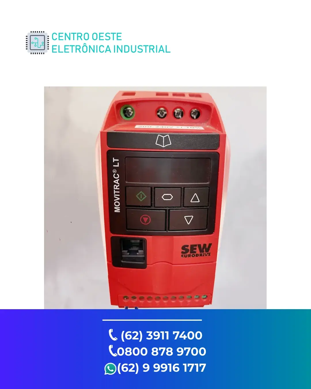 CONSERTO DE INVERSOR SEW EURODRIVE MOVI C CONTROLLER GOIANIA