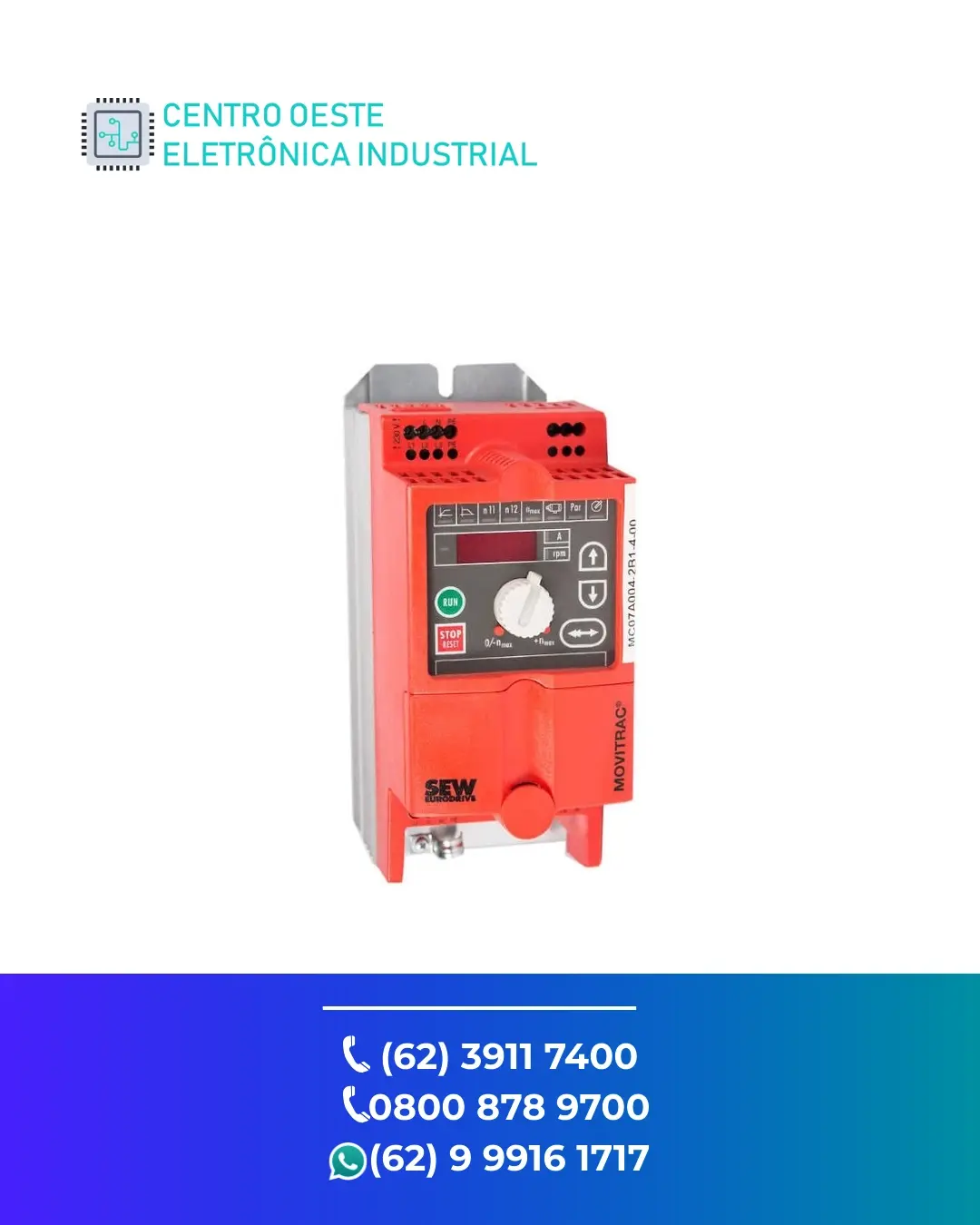 CONSERTO DE INVERSOR SEW EURODRIVE MOVITRAC 07 BRASIL