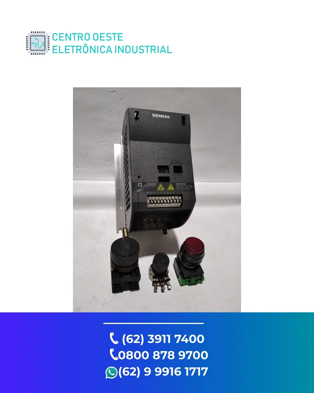CONSERTO DE INVERSOR SIEMENS SINAMICS G110 GOIANIA
