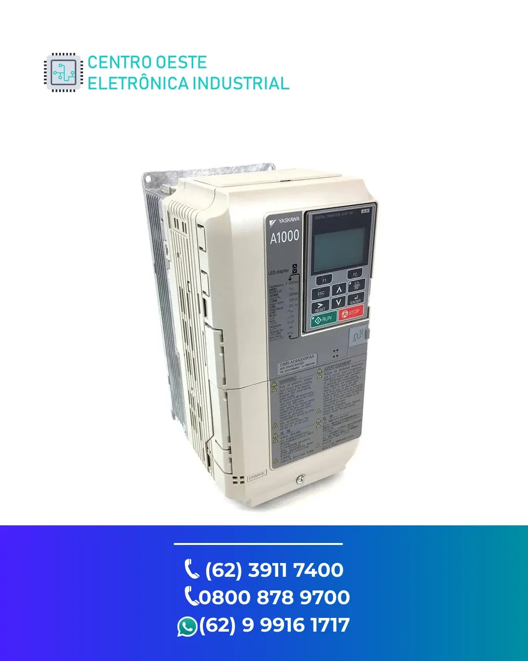 CONSERTO DE INVERSOR YASKAWA A1000 GOIANIA