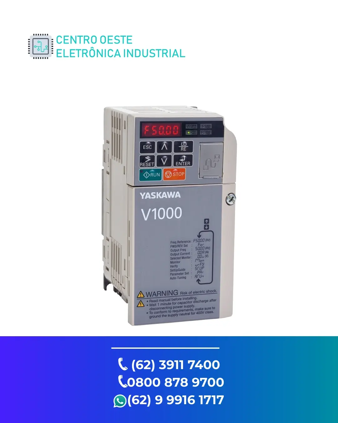 CONSERTO DE INVERSOR YASKAWA CIMR JA BRASIL