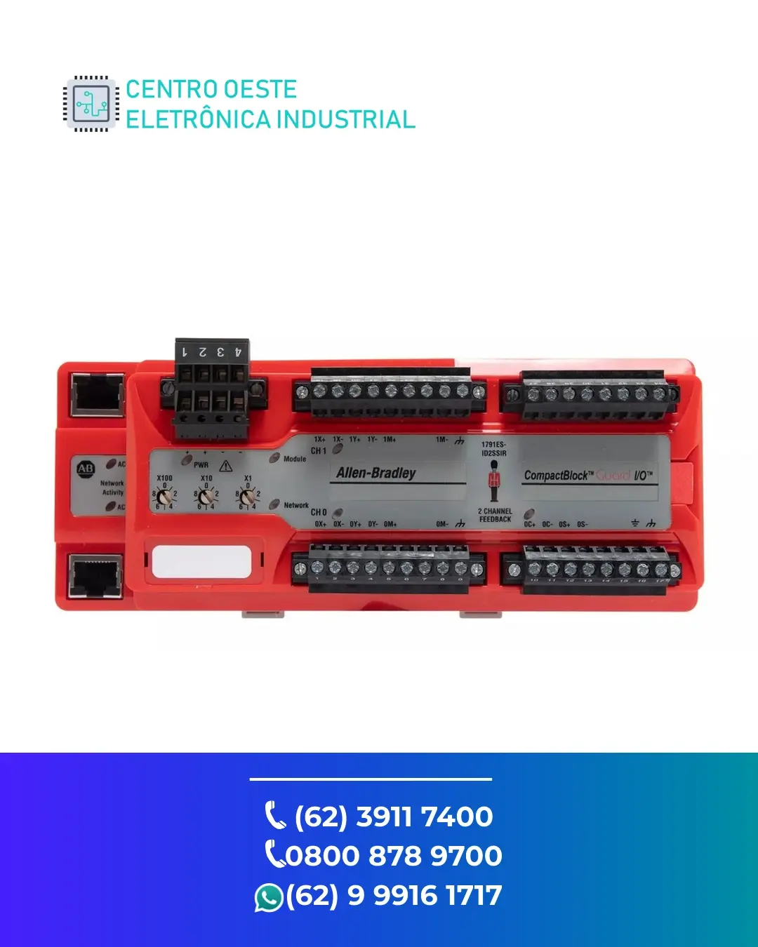 CONSERTO DE IO REMOTO ALLEN BRADLEY COMPACT IO GOIÁS