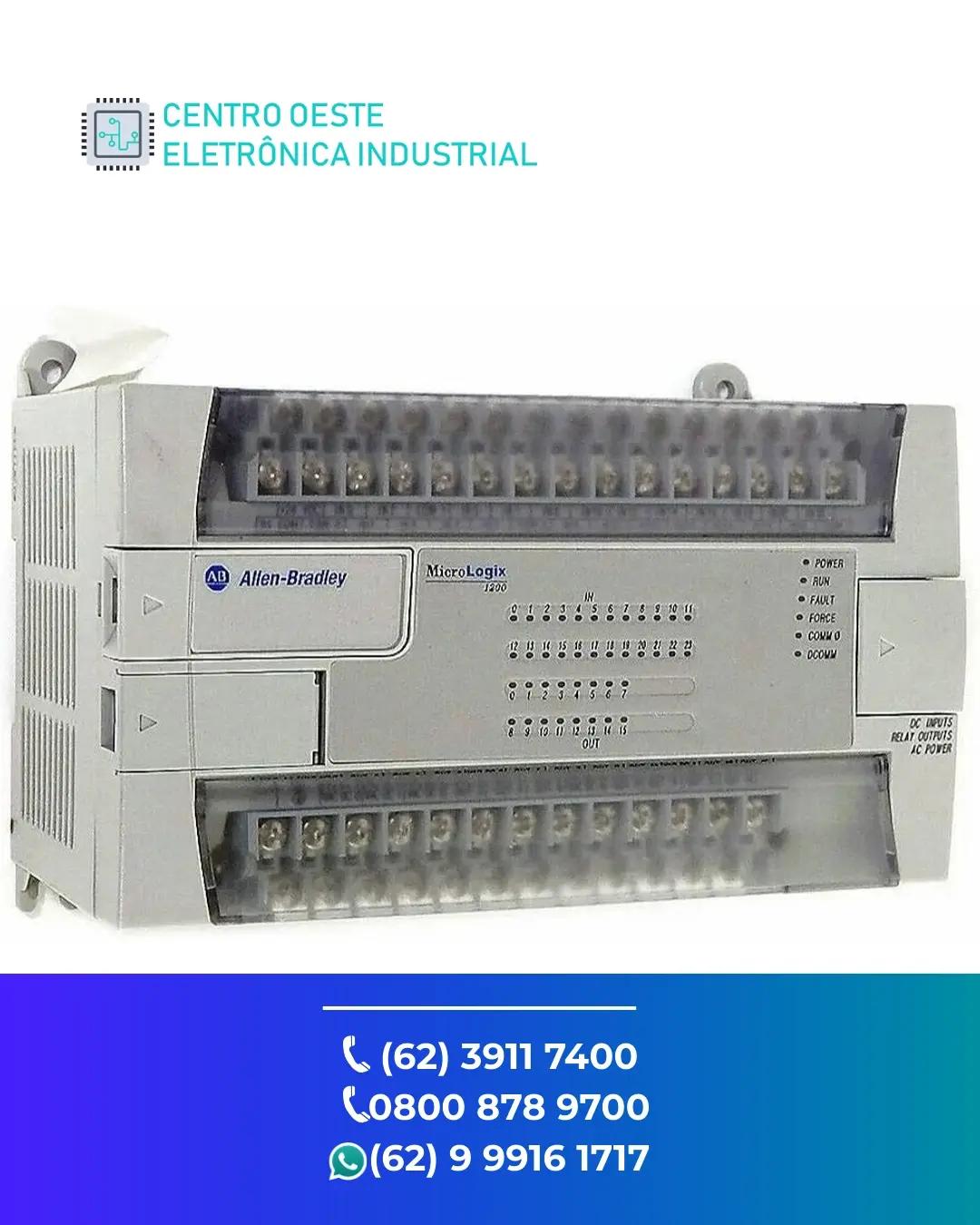 CONSERTO DE PLC ALLEN BRADLEY MICROLOGIX 1200 BRASIL
