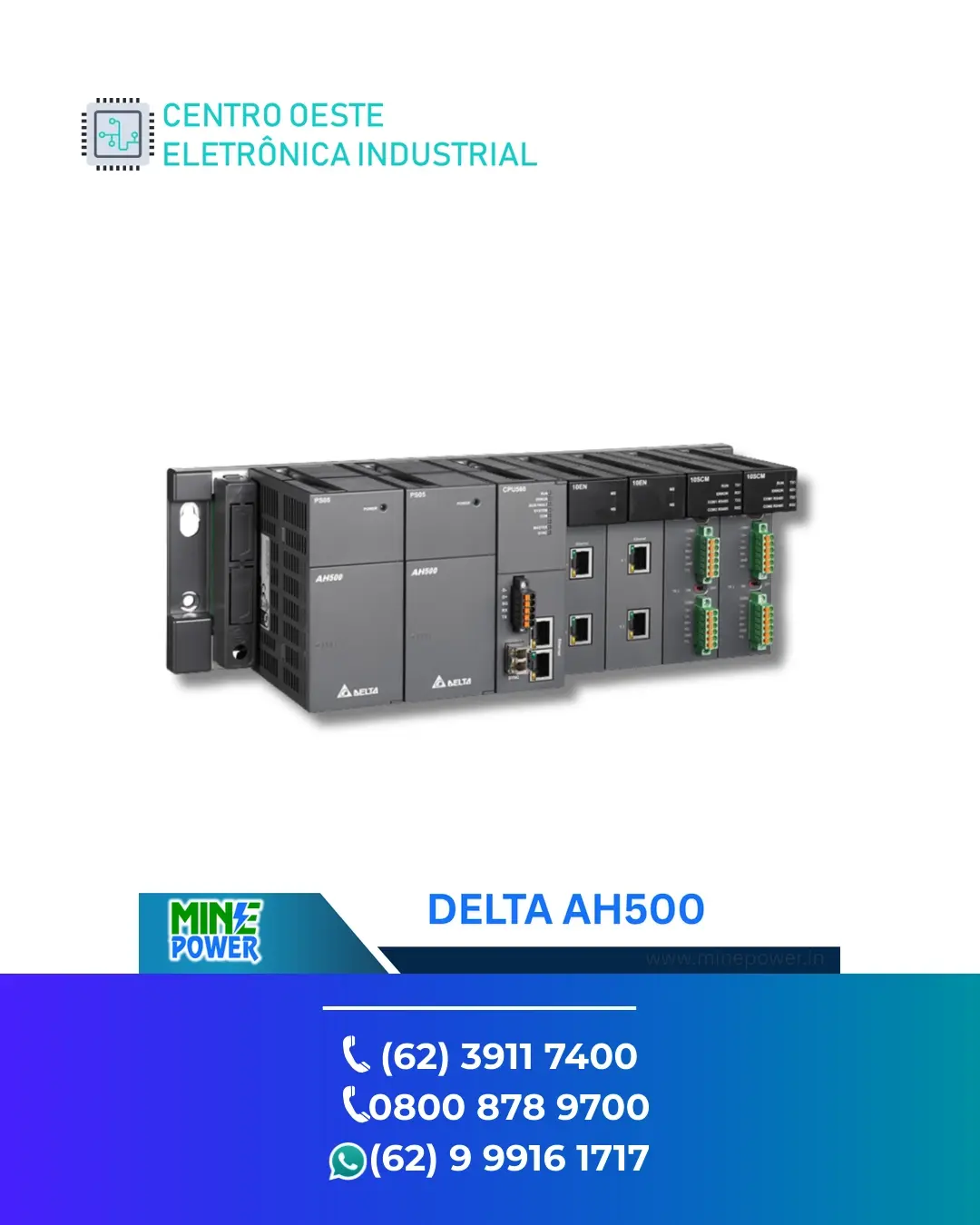CONSERTO DE PLC DELTA AH500 PMC GOIÁS