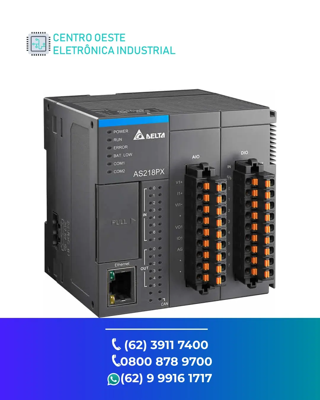 CONSERTO DE PLC DELTA AS200 GOIANIA