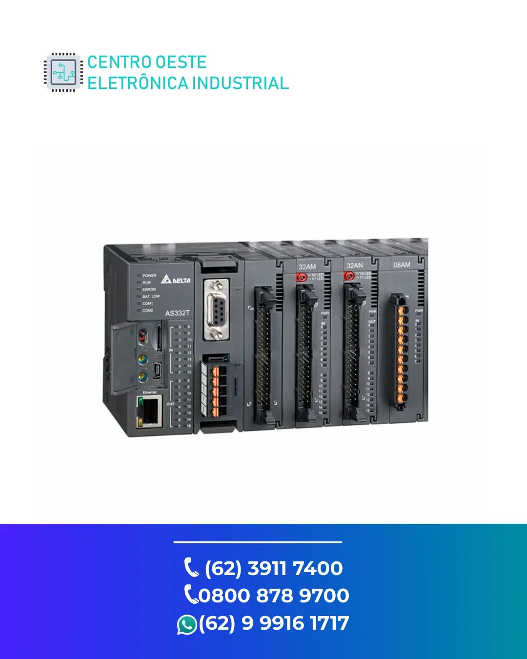 CONSERTO DE PLC DELTA AS300 GOIÁS