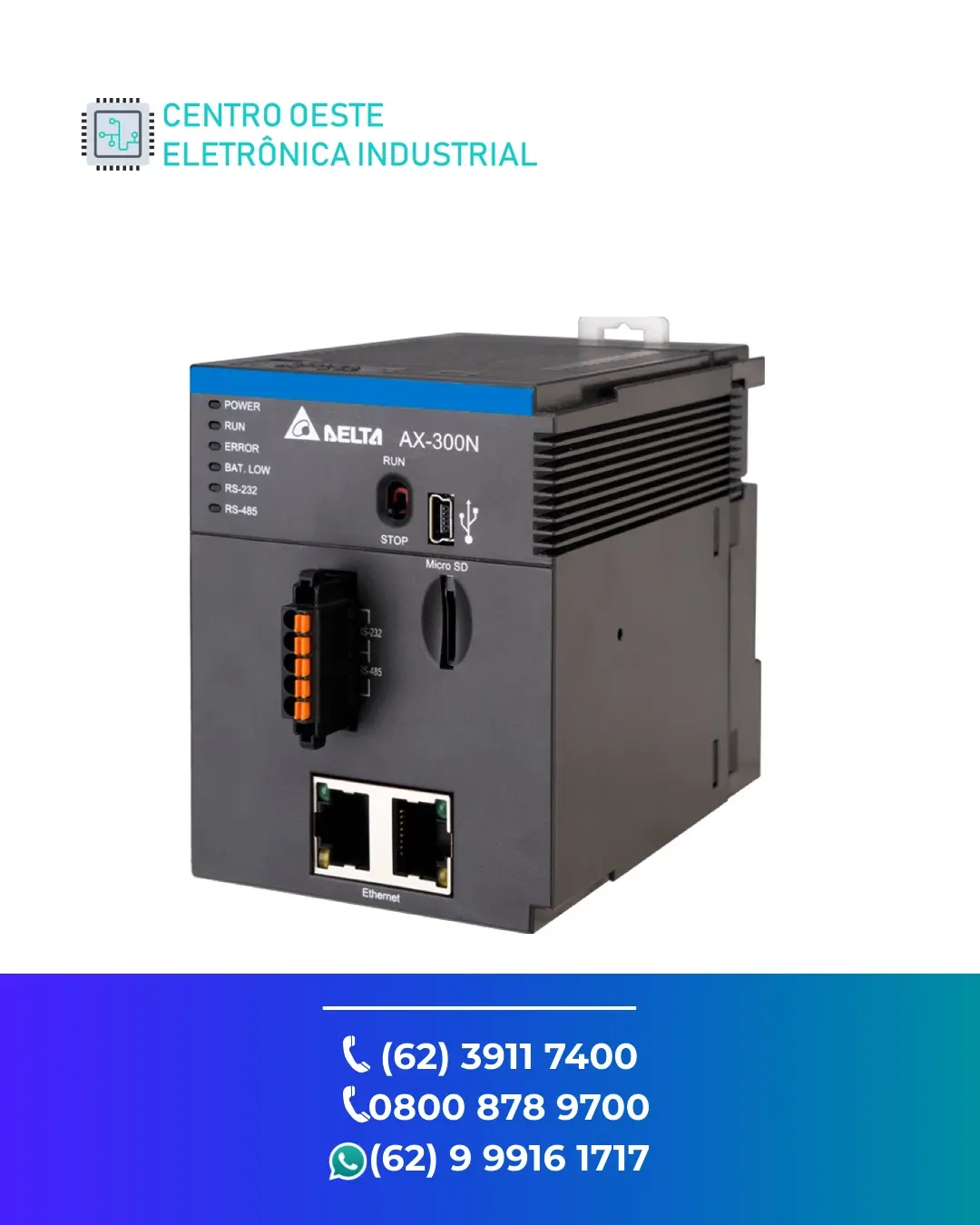 CONSERTO DE PLC DELTA AX300 GOIANIA