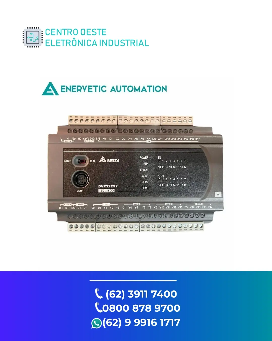 CONSERTO DE PLC DELTA DVP EX2 BRASIL