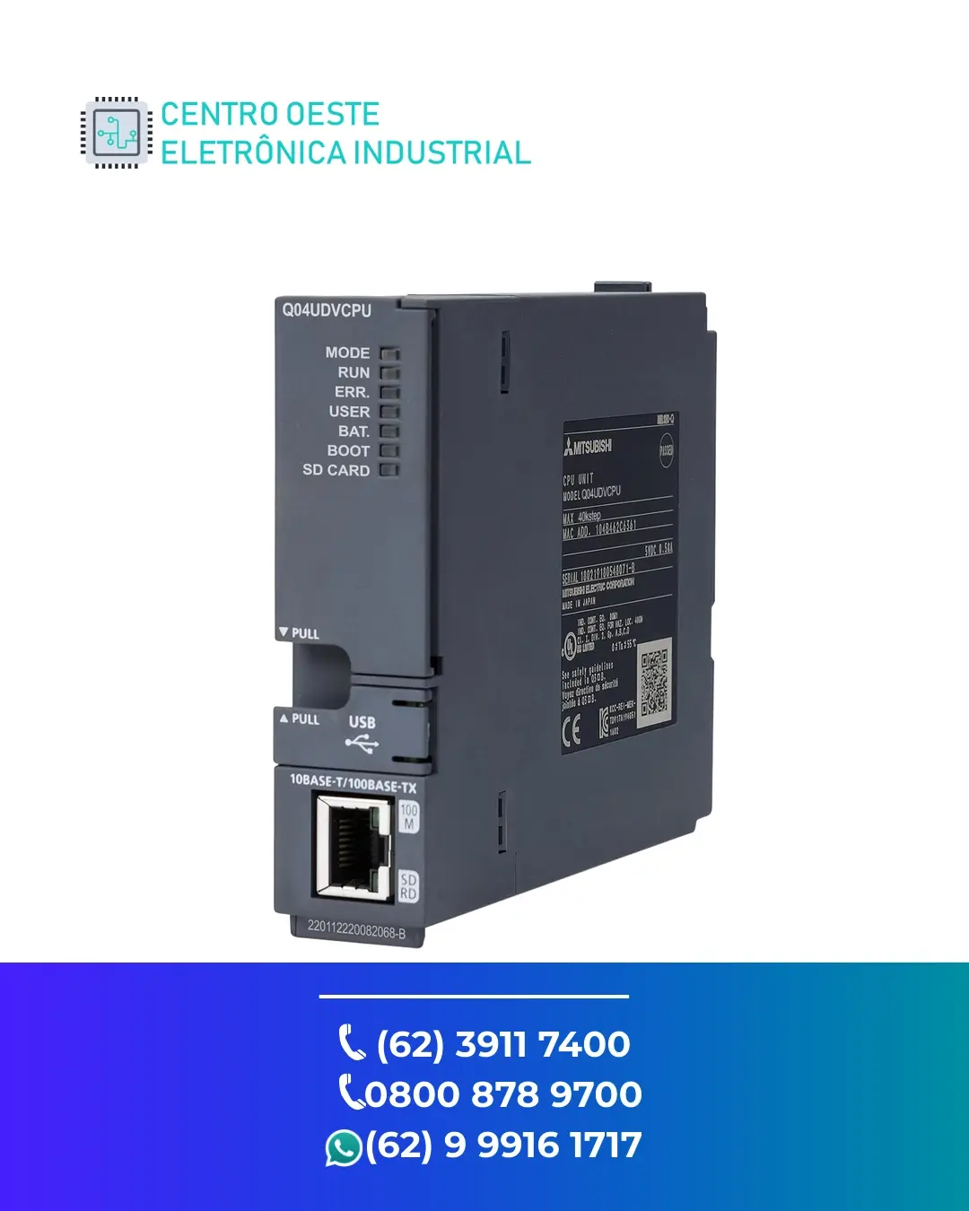 CONSERTO DE PLC MITSUBISHI Q04 BRASIL