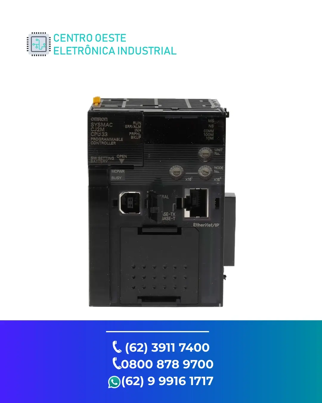 CONSERTO DE PLC OMRON CJ2M GOIANIA