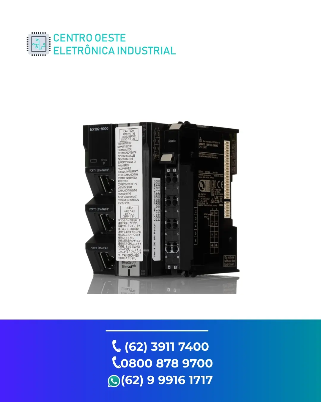 CONSERTO DE PLC OMRON NX102 GOIÁS