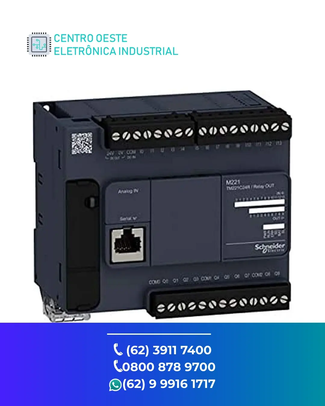 CONSERTO DE PLC SCHNEIDER MODICON M221 GOIANIA
