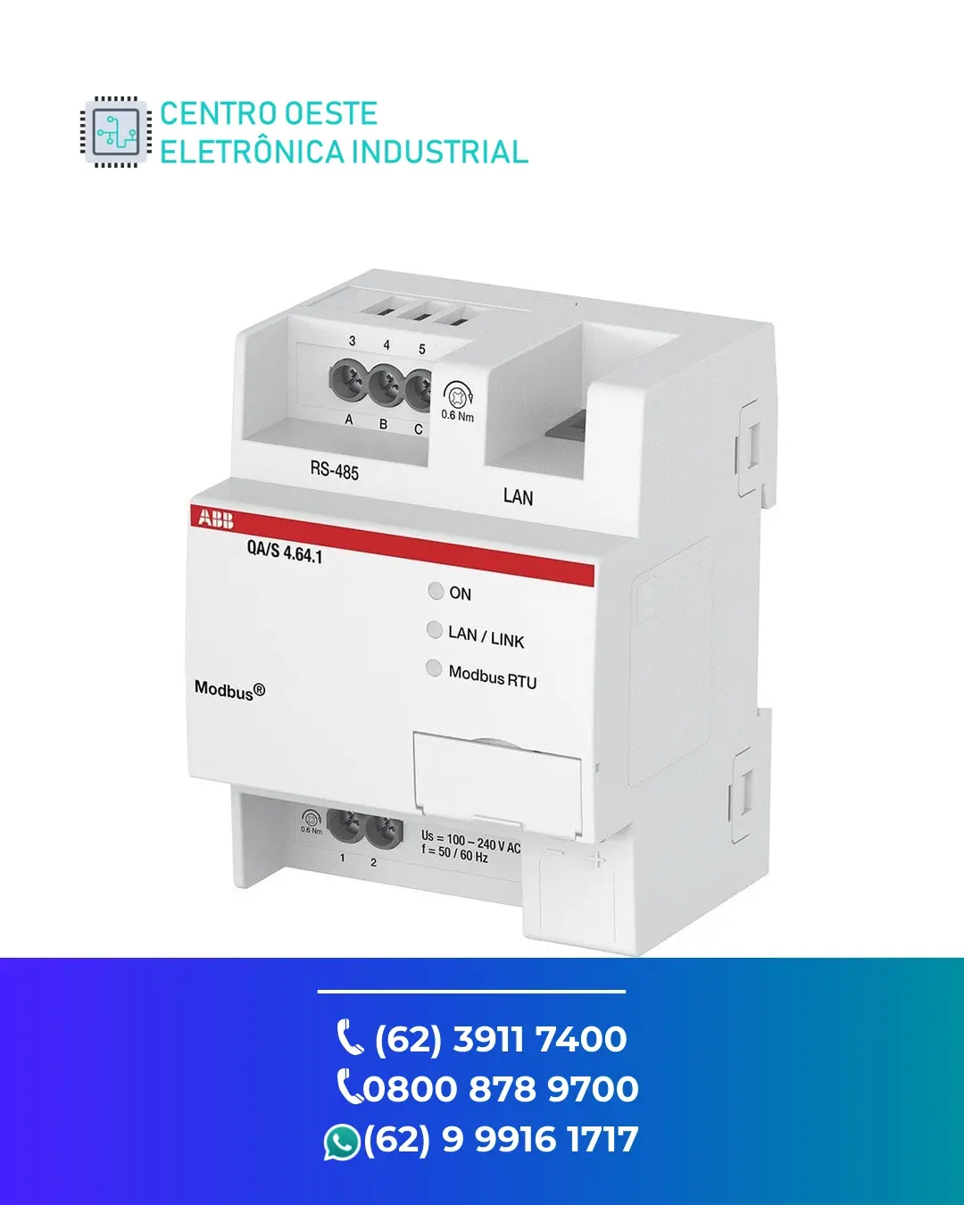 CONSERTO DE REDE ABB MODBUS GOIÁS