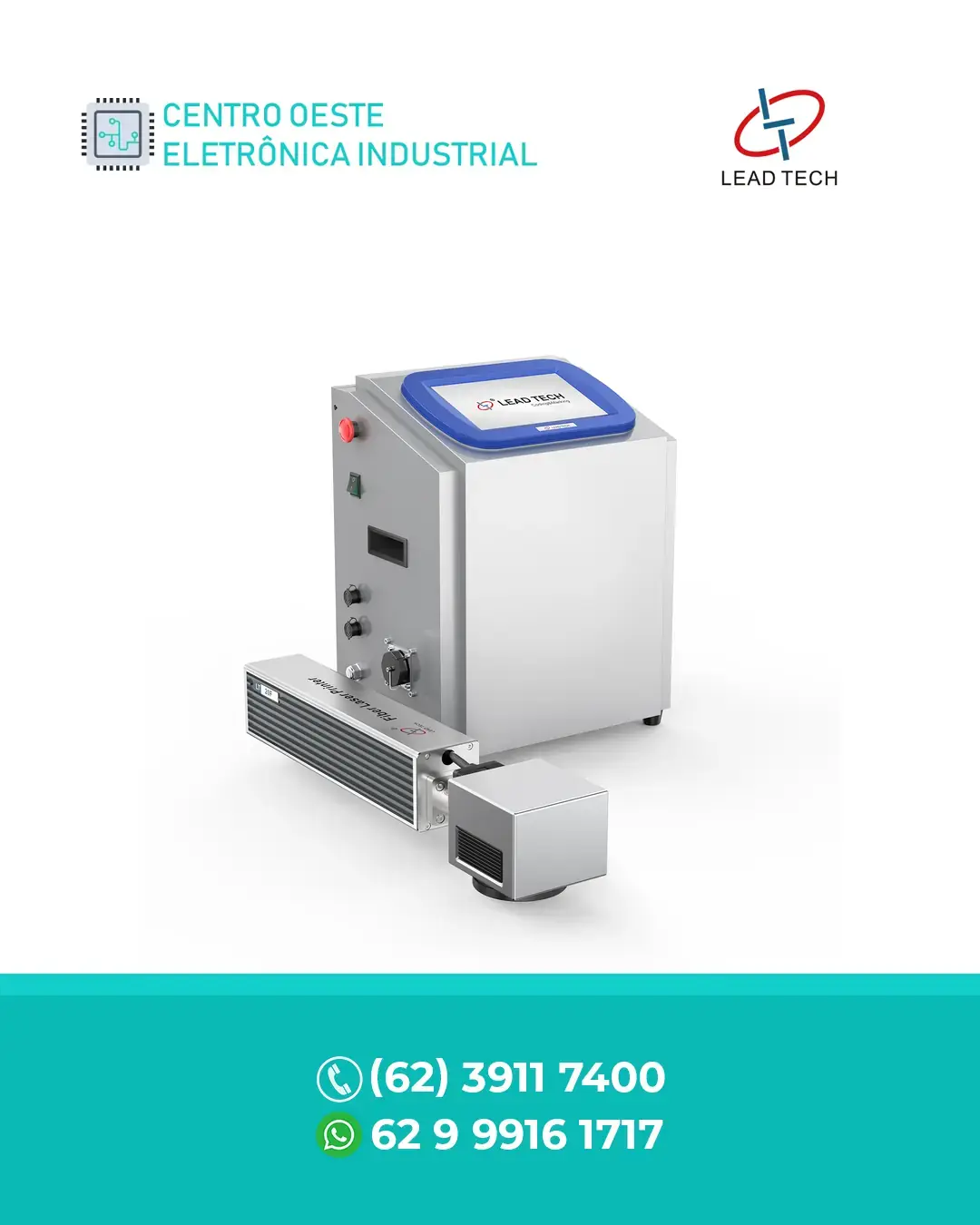 ASSISTÊNCIA AUTORIZADA MÁQUINA DE MARCAÇÃO A LASER DE FIBRA 30W LEAD TECH BRASIL