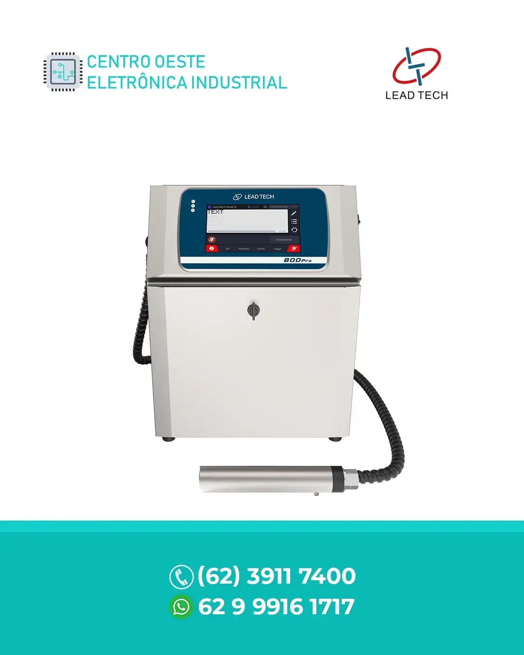 AUTORIZADA IMPRESSORA CIJ DE ALTA VELOCIDADE LT800PRO LT810PRO LEAD TECH BRASIL