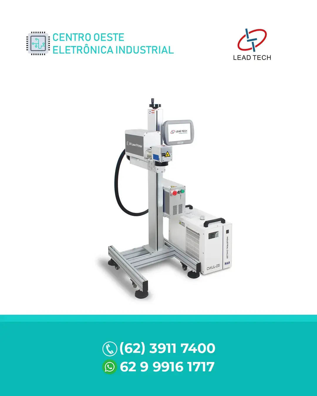 AUTORIZADA MÁQUINA DE MARCAÇÃO A LASER UV 10W LEAD TECH BRASIL