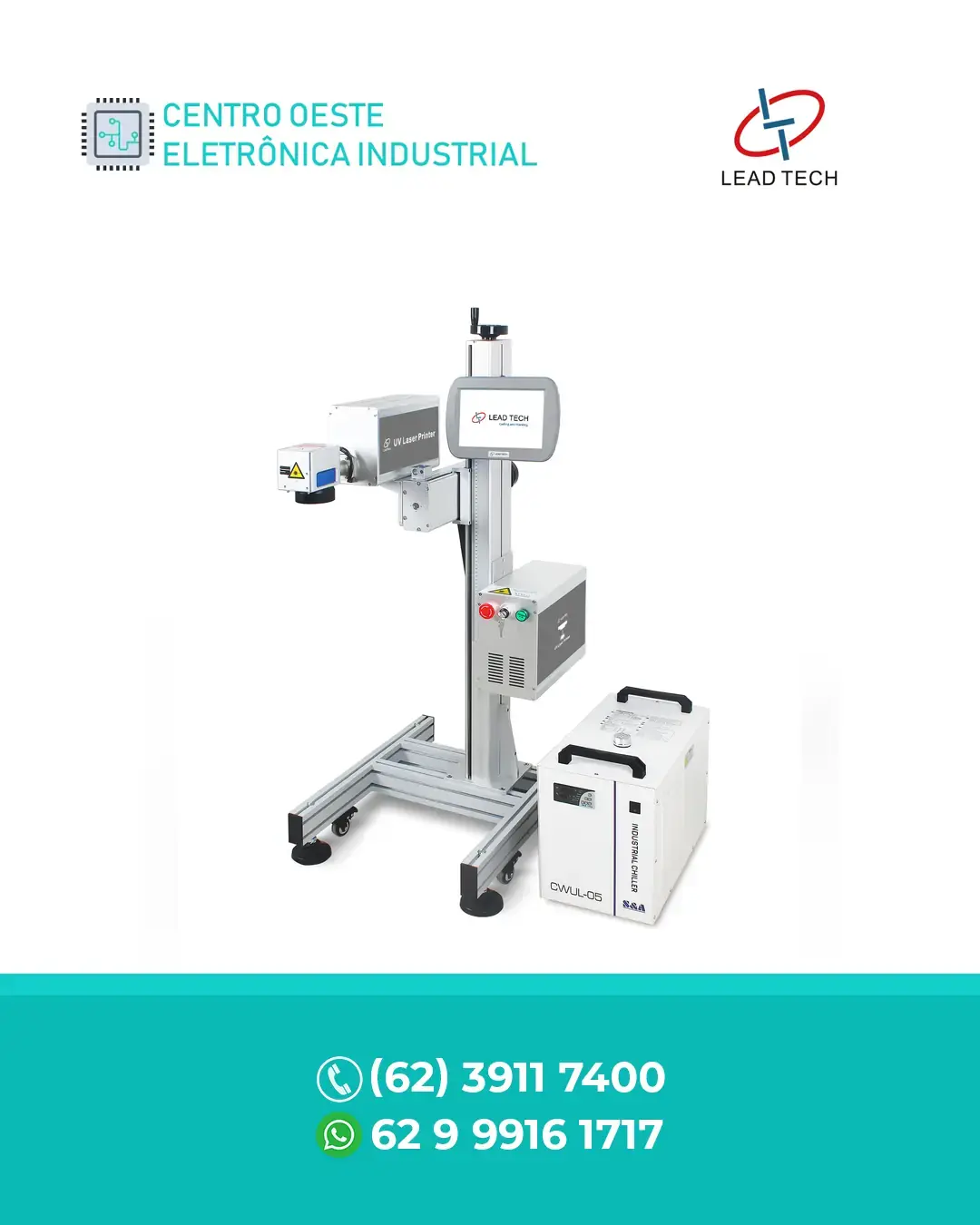 MANUTENÇÃO CORRETIVA EM MÁQUINA DE MARCAÇÃO A LASER UV 5W LEAD TECH BRASIL